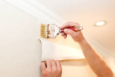 Pose de papier peint au Mesnil-Durdent — revêtements muraux et toiles de verre